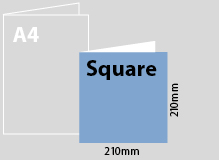 brochure size chart Square