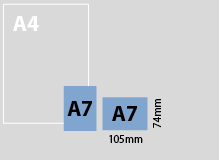 flat size chart A7