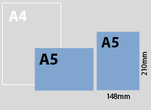 flat size chart A5